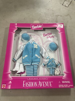 VTG Barbie Kelly Fashion Avenue Matchin Styles Outfit Letterman Jacket D21 #2