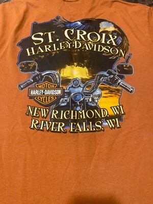 ST CROIX Harley-Davidson New Richmond Wisconsin XL T-Shirt