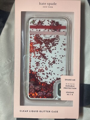 Kate Spade New York Clear Liquid Glitter Case iPhone XS/s