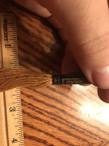 Antique Royal Society Satin Strand 643 Brown Olde Stock Fabric & Crafts Skein