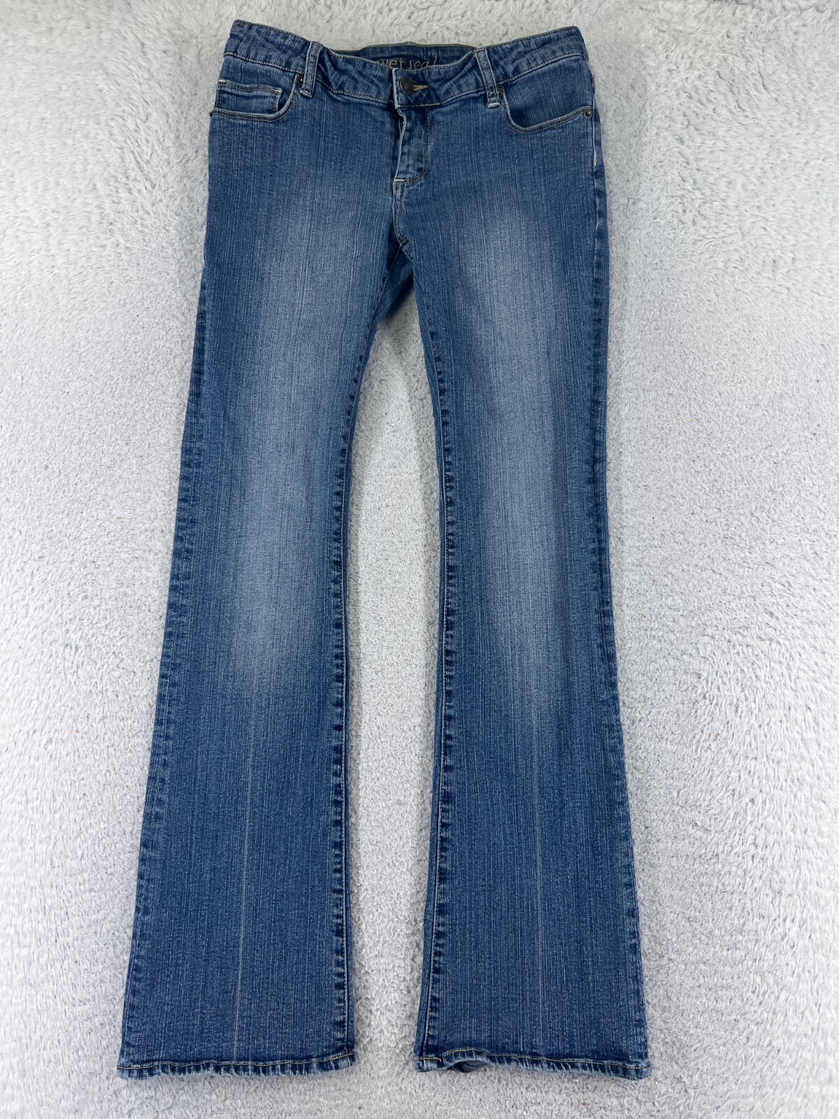 新品 YILON Semi flare denim S wash blue パンツ YILON Semi flare denim XS wash blue Semi flare denim