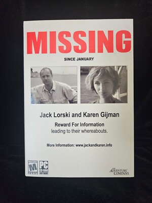 MISSING Since January ~ Boxed Game PC CD-ROM 2004 New SEALED!! @@