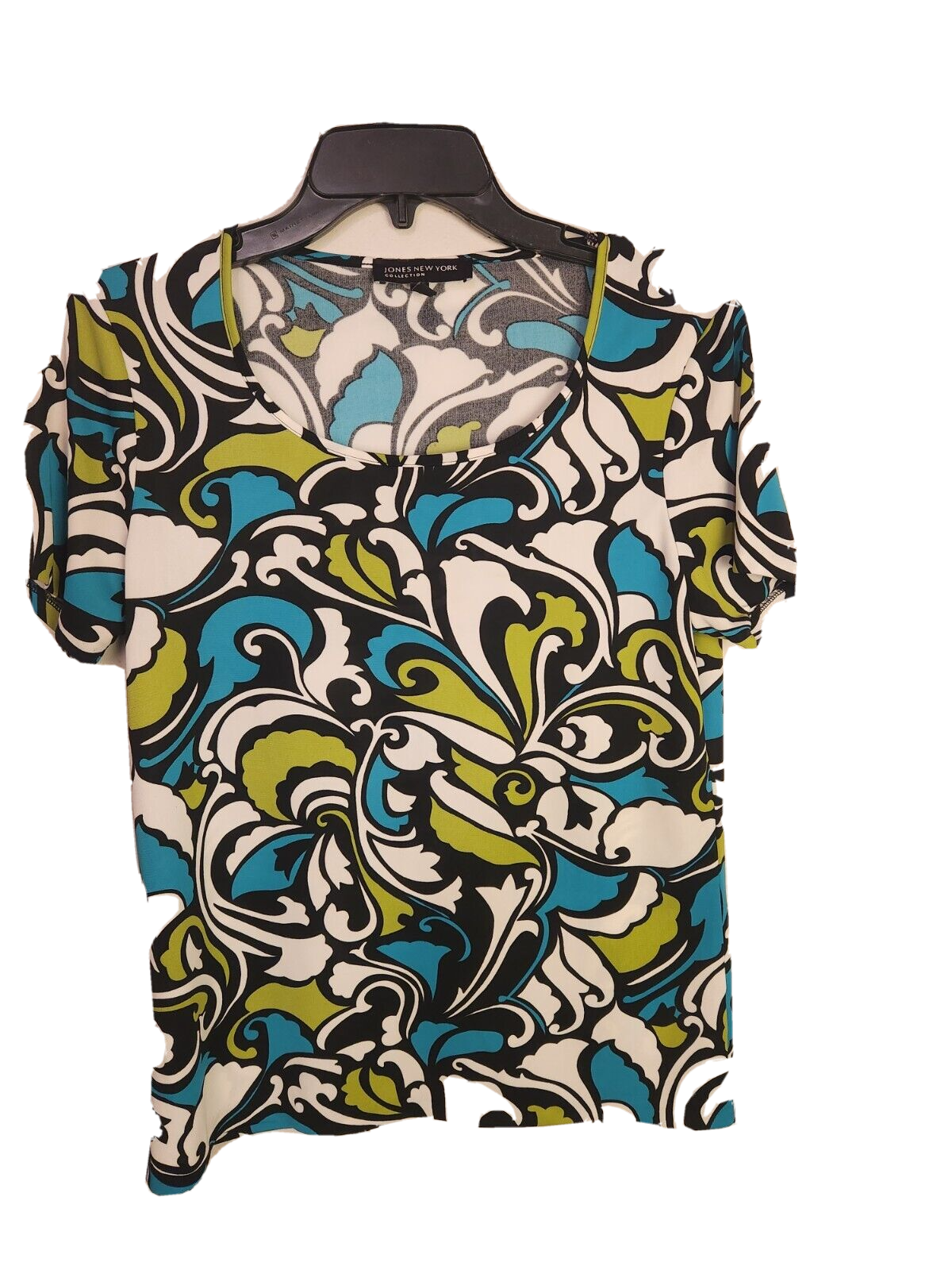 johnleeknb ページ Jones New York Collections Womens M Multicolor Short Sleeve Top 21