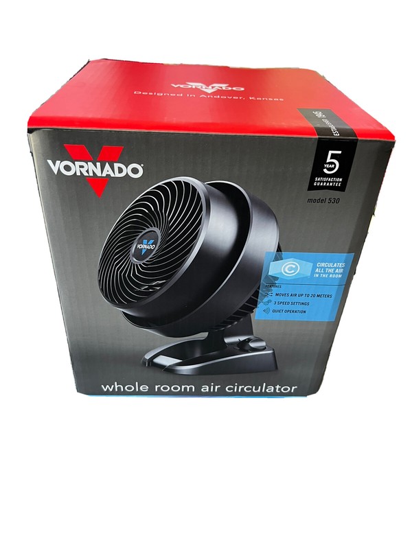 Vornado 530 Tischventilator 21m Reichweite, 3 Leistungsstufen