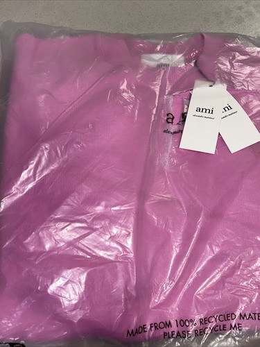Pre-owned Ami Alexandre Mattiussi Ami Paris / Pink Ami De Coeur Sweatshirt
