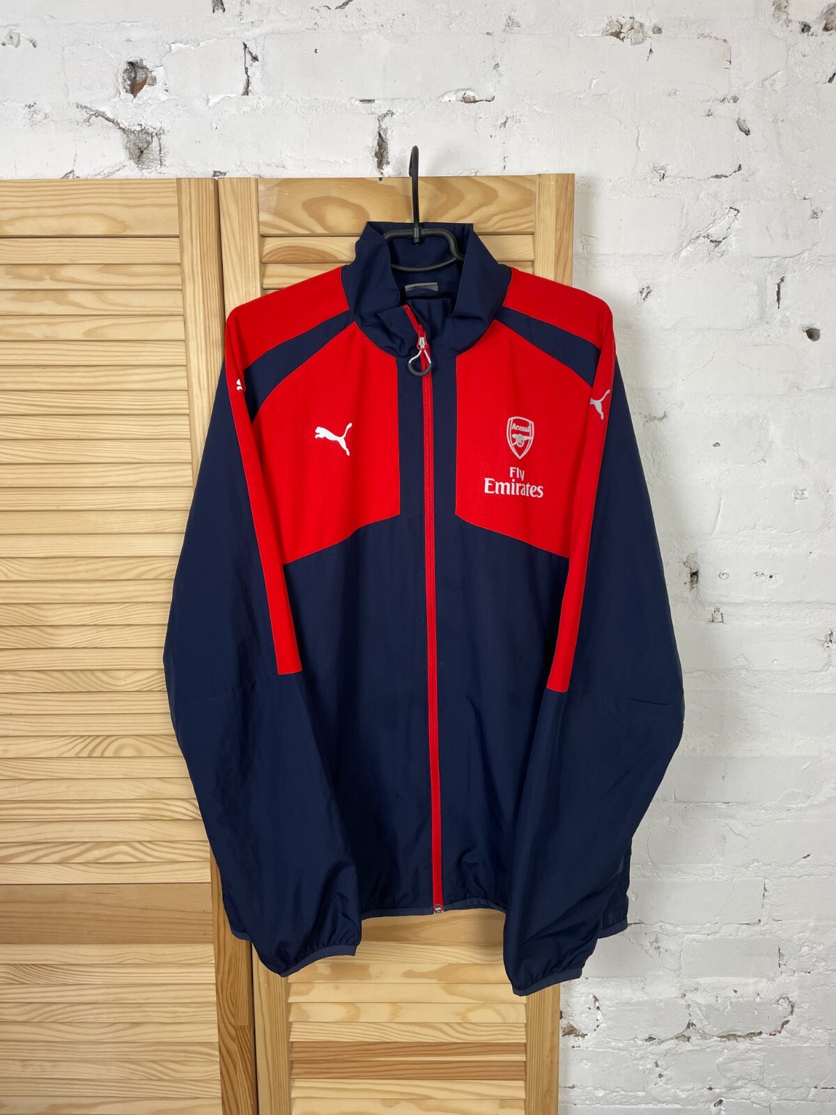 ARSENAL LONDON TRAINING TOP FOOTBALL SOCCER JACKET WITH