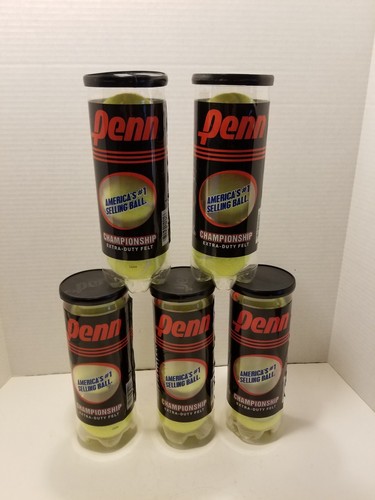 5 packages of Penn Championship Extra Duty Felt Tennis balls 3-pack NEW SEALED