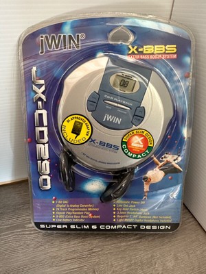 SEALED JWIN Portable CD Player w/ Headphones JX-CD290 X-BBS Super Slim Compact