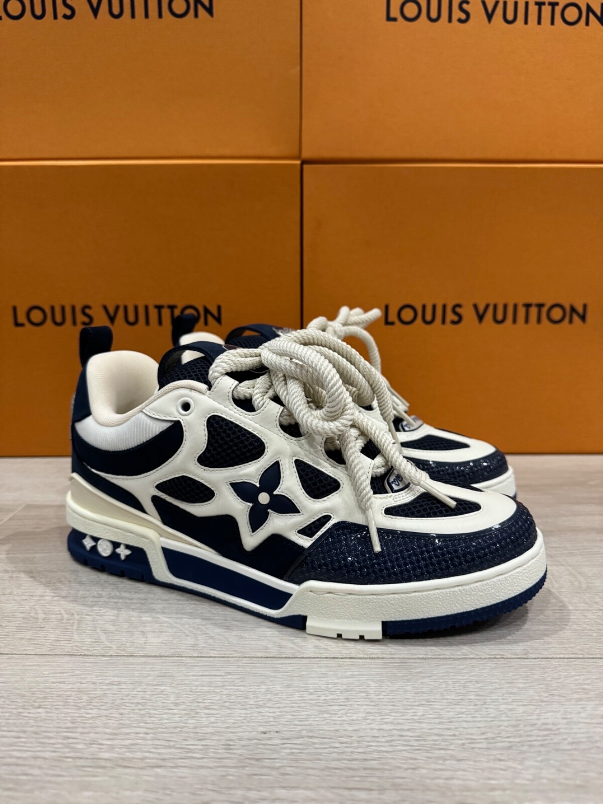 LOUIS VUITTON SKATE SNEAKER MARINE | eBay