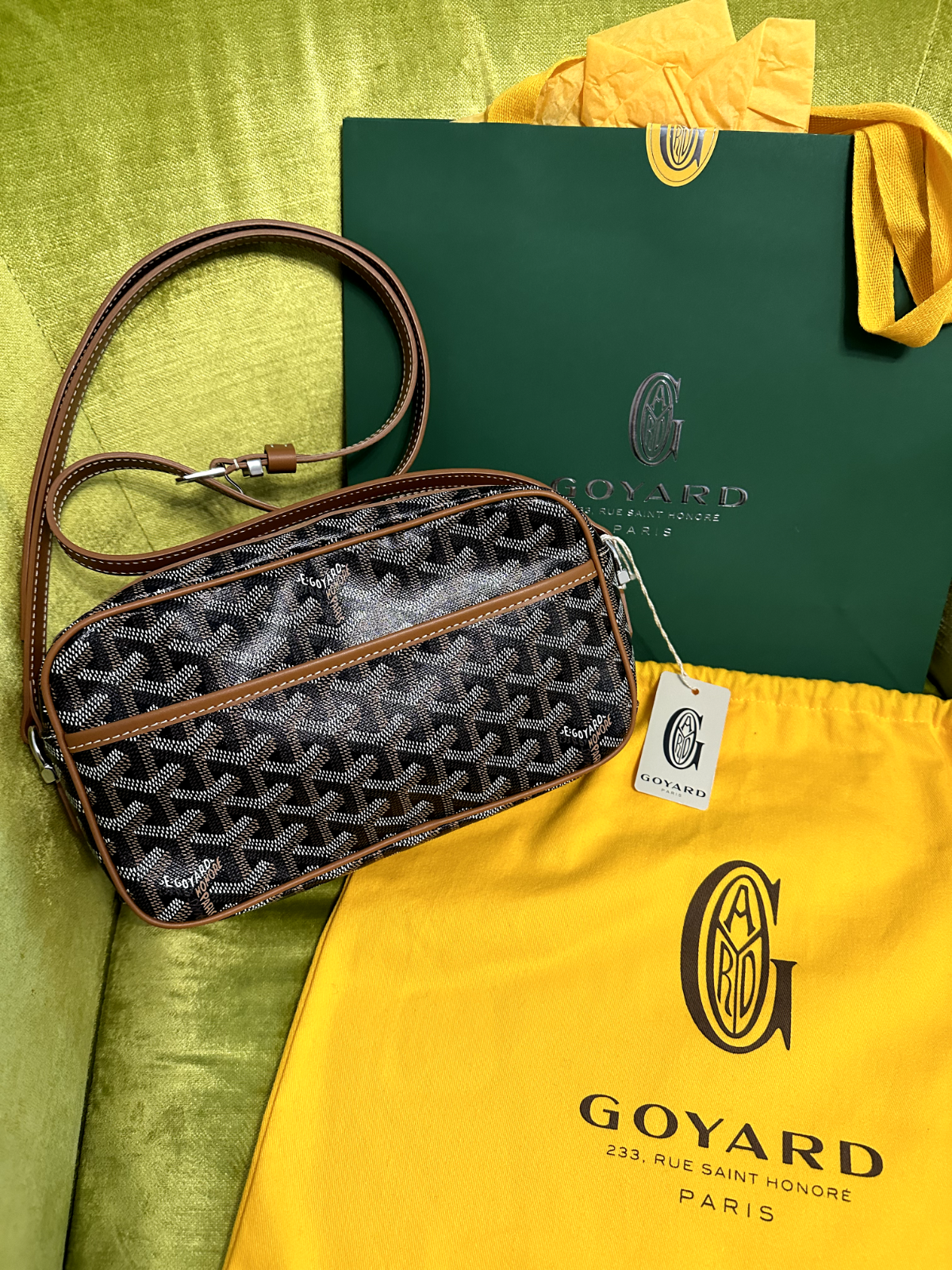 Goyard goyardine amacapvert crossbody bag sale