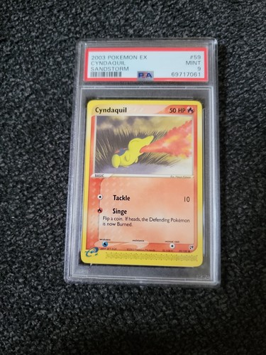 Pokémon EX Sandstorm Regular Finish Cyndaquil eReader 59/100