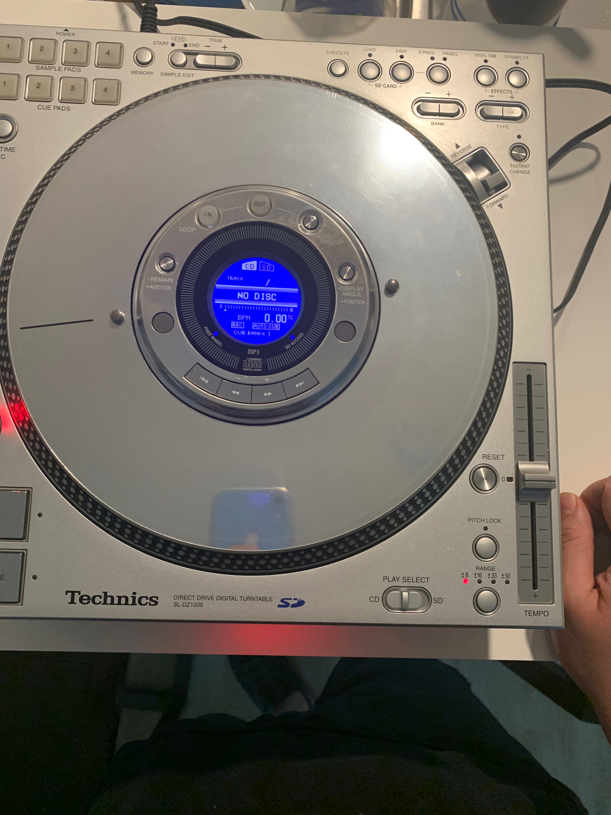 Technics SL-DZ1200 Direct Drive Digital Turntable Silver