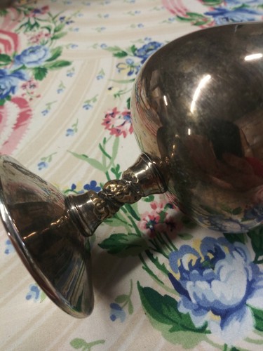 Vintage Valero Silverplated Goblet made in Spain H4