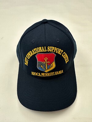 The Corps Navy Operational Support Center Logo Blue Baseball Cap Hat One Size
