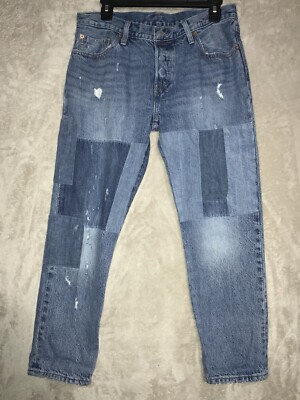 Levi's 501 CT Selvedge Stacked Patch Jeans 31W/27L