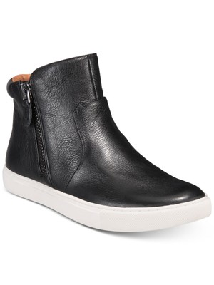 

KENNETH COLE Женские черные кожаные кроссовки Carter с круглым носком на платформе 9,5 м, Черный, GSF8051LE