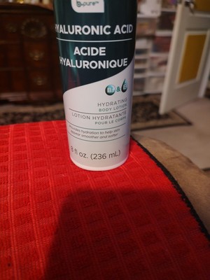 hyaluronic acid body lotion hydrates,softens, and smooth .