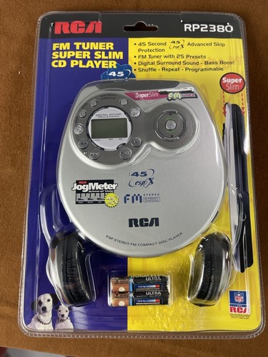 RCA RP2380 Brand New- FM TUNER SUPER SLIM PORTABLE  CD  PLAY