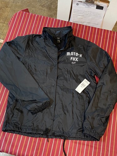 Moto-X Fox Racing Women's Pit Stop Coaches Jacket Black Size