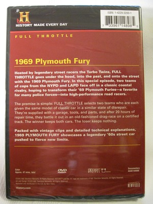 A&E Million Dollar Challenge, 1975 Firebird, 1969 Plymouth Fury-NEW! (DVD, 2002)