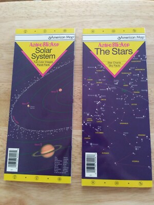 American Map Astro Slicker Solar System & The Stars Map Mars Saturn Aries Gemini