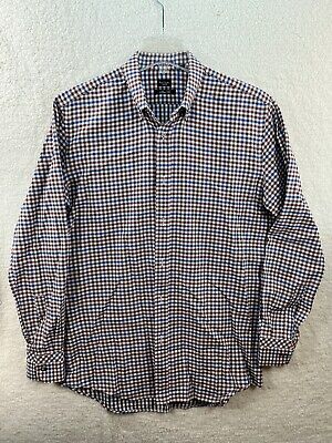 Paul Smith 'London' Brand New Slim Fit Long Sleeved Shirt Blue Red Gingham 16