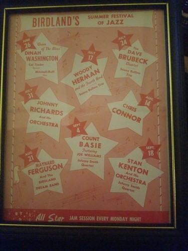Birdland Concert Poster 1957 SUMMER FESTIVAL OF JAZZ original flawless poster
