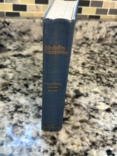 ALCOHOLICS ANONYMOUS 第三版 Alcoholics Anonymous 1976 3RD EDITION PRINTING BIG BOOK RARE