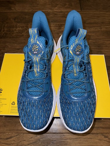 Pre-owned Under Armour Curry 9 Nba All Time 2974 Three Point Record Sz 15 100% Auth Le2974 In Blue