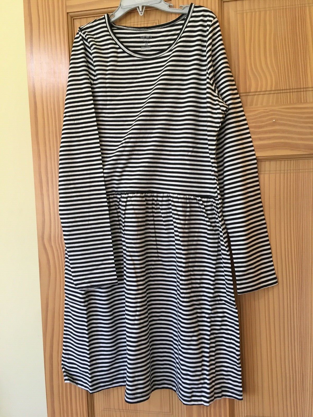 New Carter's Stripe Jersey Dress Girls Long Sleeve Play