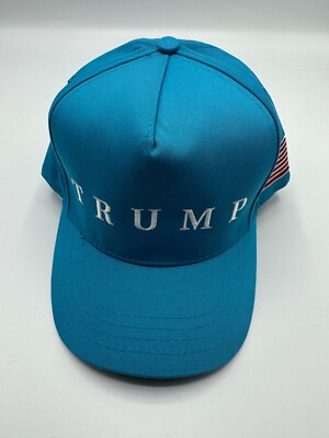 New Limited Edition Mega Cali Fame Trump Turquoise Trucker Hat One Size