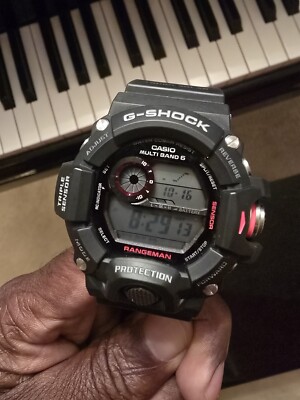 Casio G-Shock Rangeman GW-9400-1CR GW9400-1 Black/Red USED