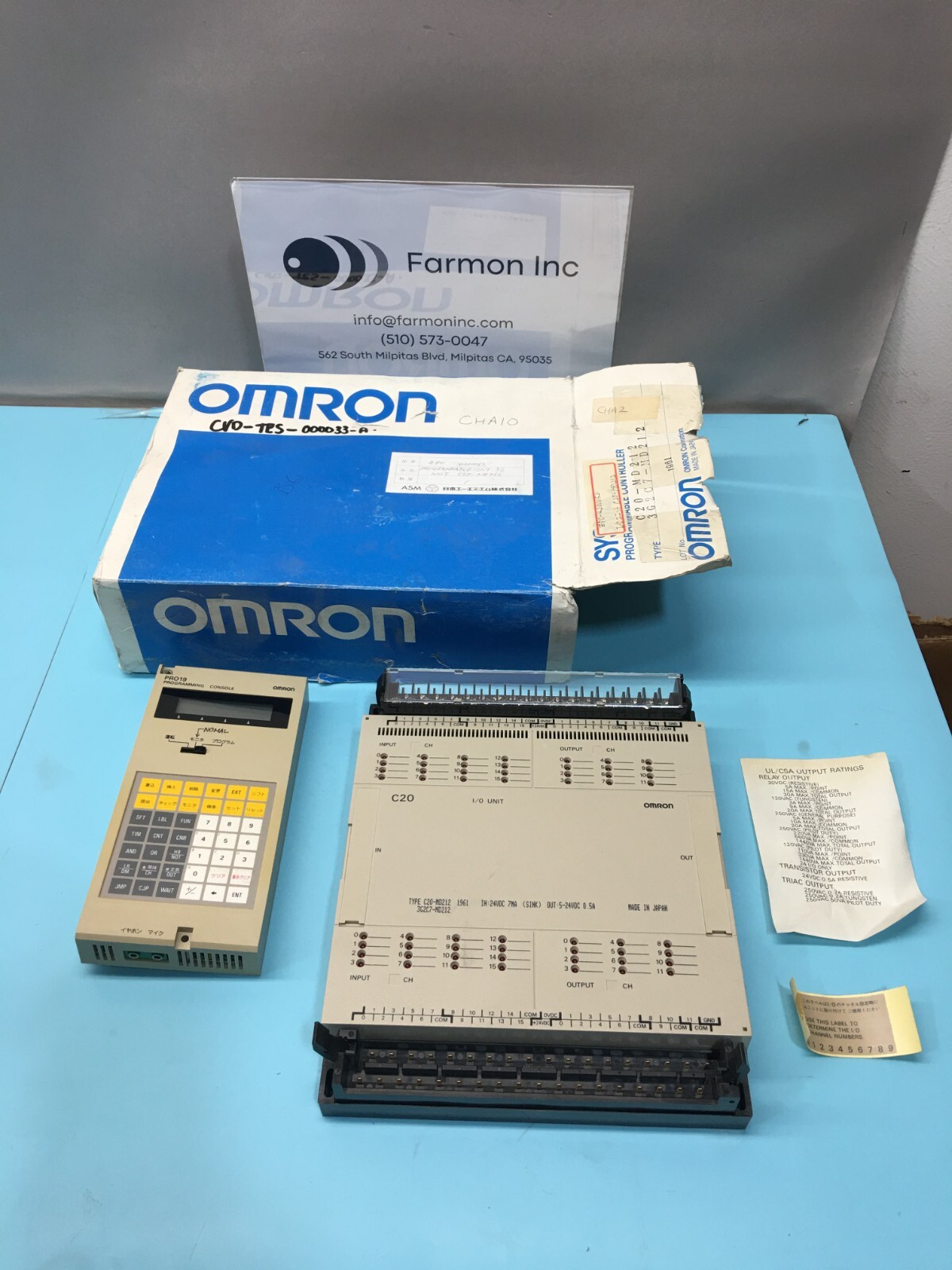 Omron C20-MD212 Sysmac Programmable Controller, 3G2C7-MD212, ASM, 151682