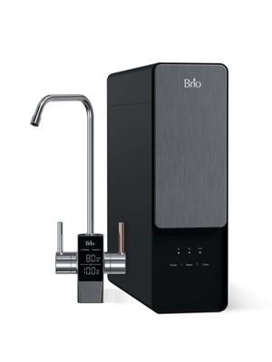 Brio AQUUS TROE800COL Reverse Water Filter System 4 Stage Sink Black/Silver