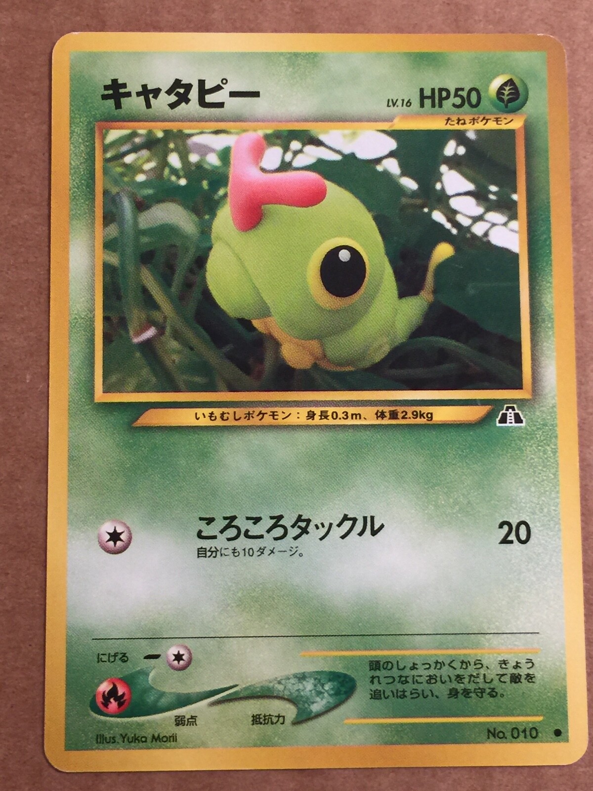 Pokemon Card Japanese Neo Discovery Caterpie (53/75) No. 10