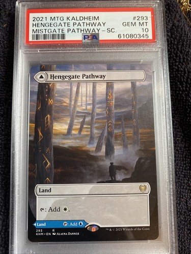 mtg md PSA 10 Gem Mint Hengegate Mistgate Pathway Magic The