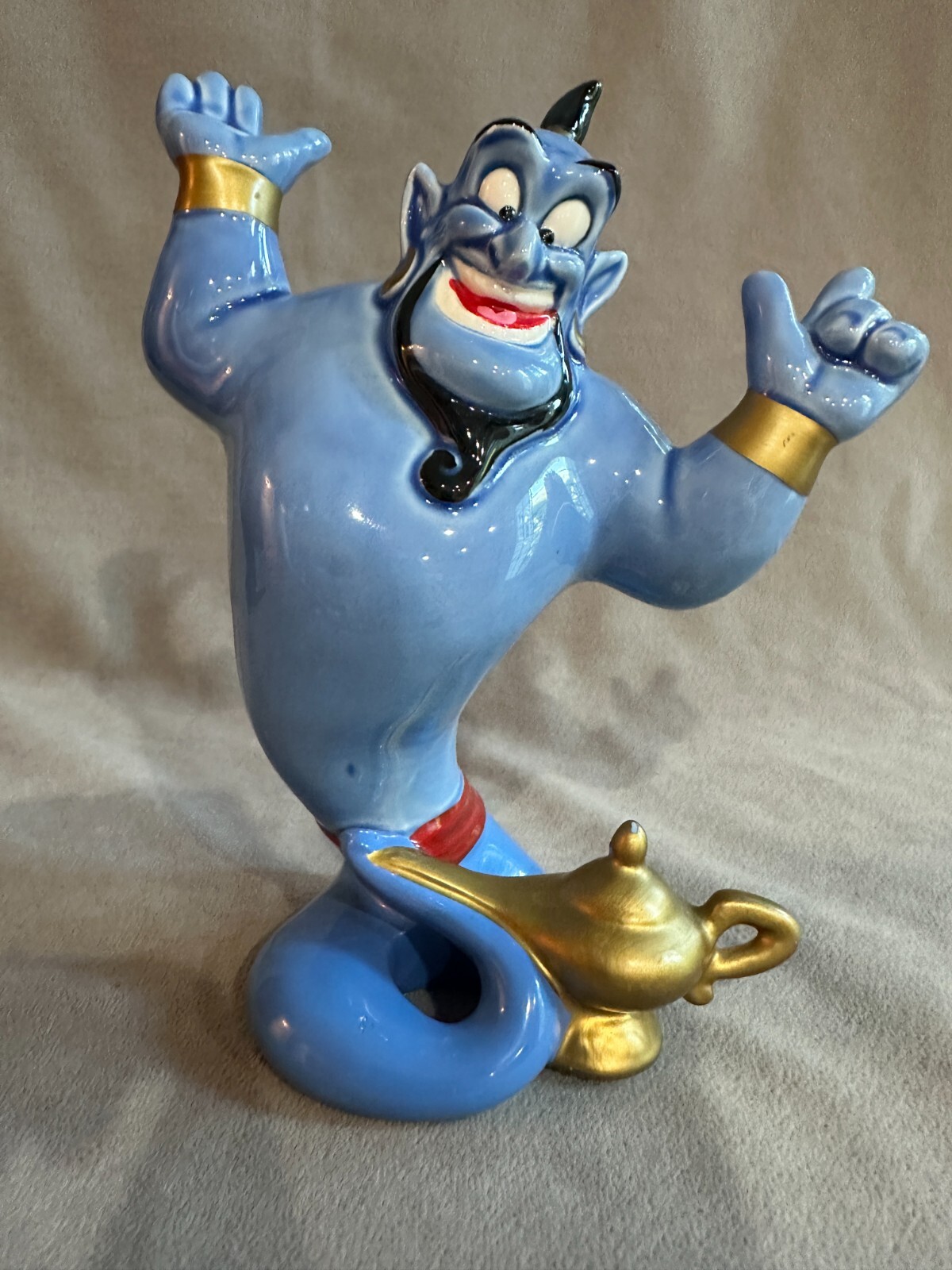 Vintage Ceramic Aladdin “Genie” Figurine, Walt Disney, Made Vintage Ceramic Aladdin “Genie” Figurine, Walt Disney, Made