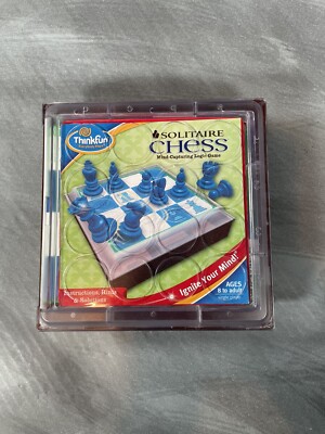 Thinkfun Solitaire Chess Mind-Capturing Logic Game 60 Challenges Complete