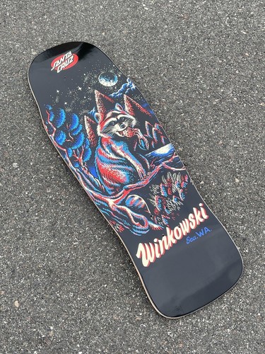 Santa Cruz Erick Winkowski Trash Panda Skateboard Skate Deck
