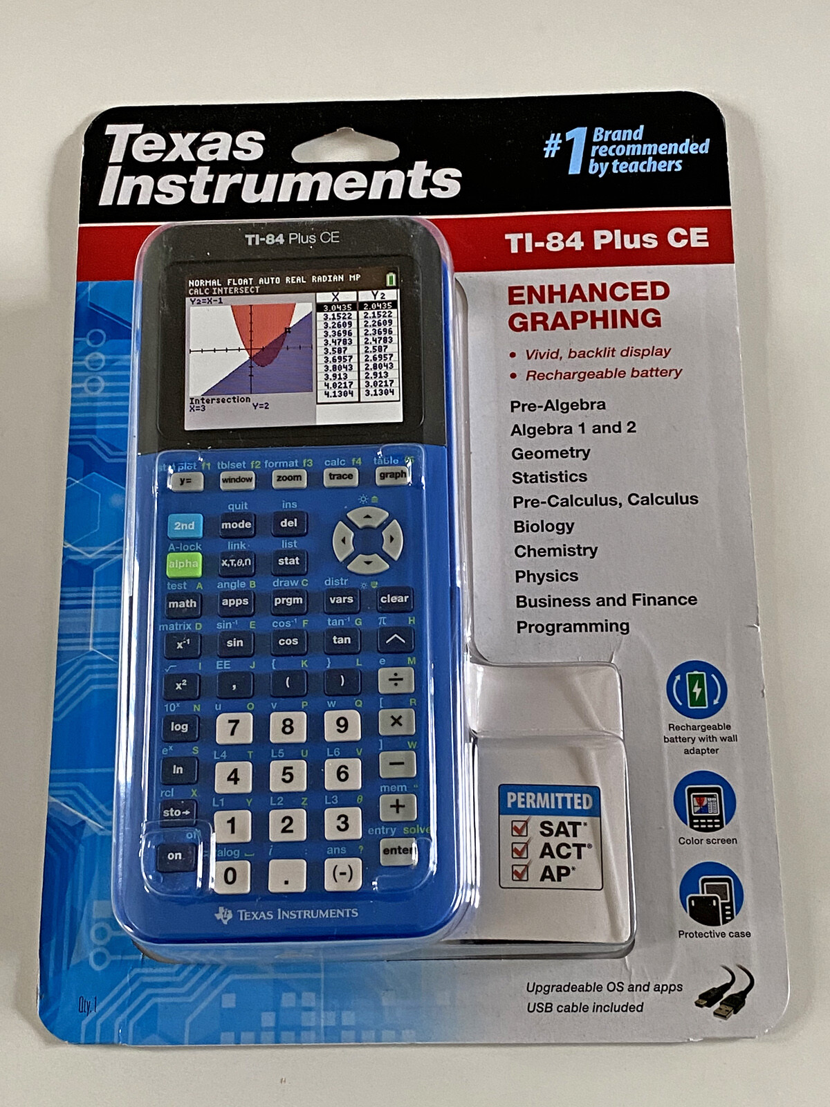 Texas Instruments TI-84 Plus CE 10-Digit Graphing Calculator Texas Instruments TI-84 Plus CE 10-Digit Graphing Calculator