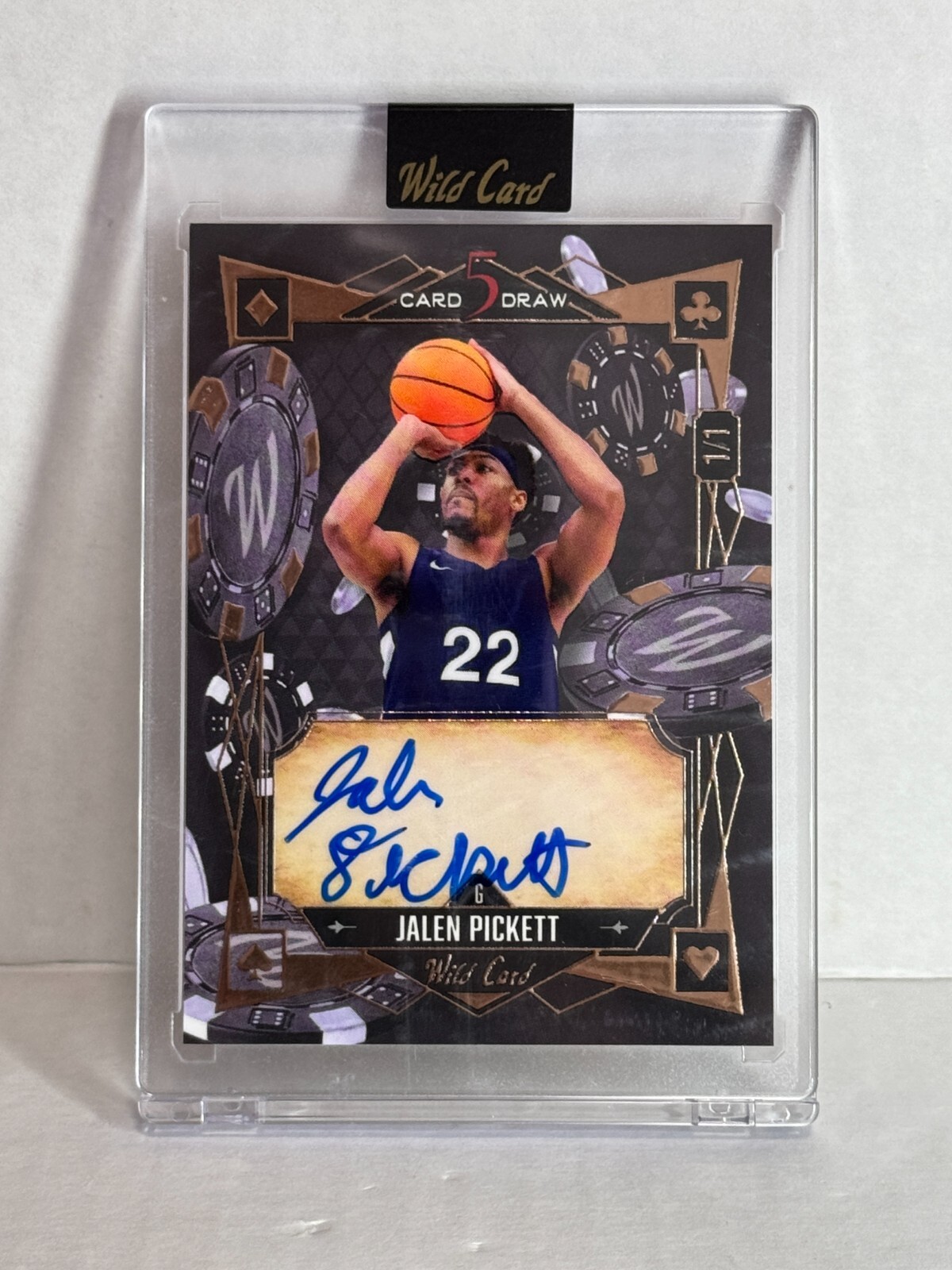5枚セット(1枚サイン入り) 2024 Wild Card 5 Card Draw AUTO 1/1 rookie JALEN PICKETT | eBay