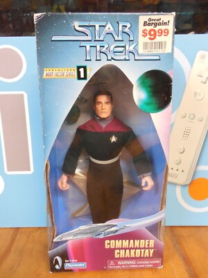 Vintage 1997 STAR TREK Commander CHAKOTAY Warp Factor 1 Action Figure Playmates