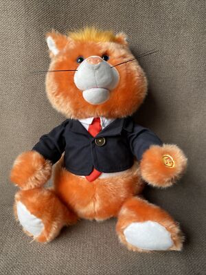 Donald Trump Talking Cat by Nika Toys (Stuffed Animal/Plush)~Tested & Working~