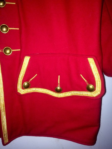 Jon Soule French Indian War Surgeon Coat Handmade Gold Braid Doctor Dr. Jacket