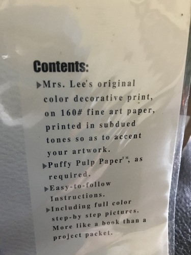 NEW Mrs Lee's Paper Art Project packet Antique Windmill