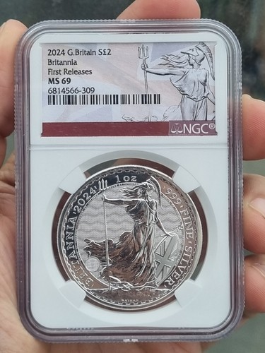2024 ブリタニア 2ポンド プルーフ銀貨 NGC PF69UCFR 2024 ブリタニア 2ポンド プルーフ銀貨 NGC PF69UCFR - メルカリ
