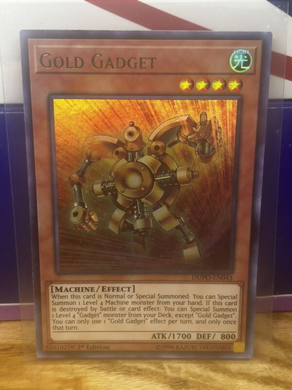 Yu-Gi-Oh! Tcg Gold Gadget Fists Of The Gadgets Figa-En009 1st Edition Super Rare