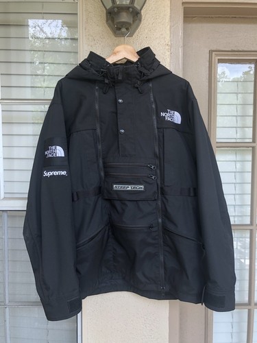 Supreme x The North Face Steep Tech Jacket Black BOGO Box Logo Sz L SS16