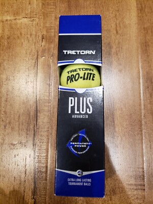 NEW TRETORN Tennis Balls Pro-Lite PLUS Permanent Power Construction Box of 4-EU