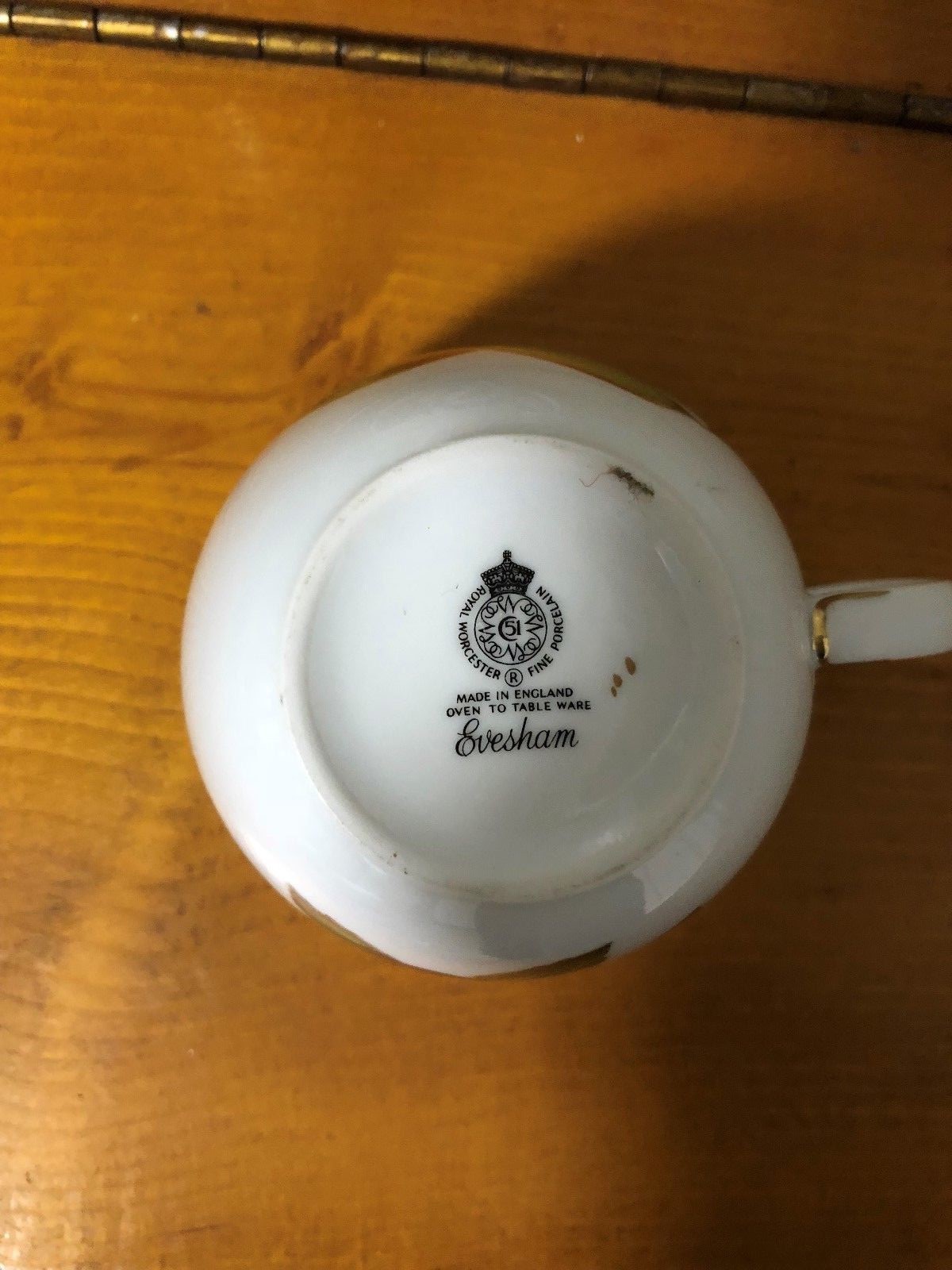 Royal Worcester Evesham Gold set of 2 coffee cups 2 1/2